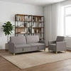 Sofa Sofos komplektas su saugojimu 2 pcs Taupe Poliesteris