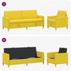 Sofa Sofos komplektas su saugojimu 2 pcs Šviesi geltona Poliesteris