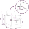 Sofa Sofos komplektas su saugojimu 2 vnt. Taupe Poliesteris