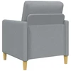 Sofa Sofos komplektas su saugojimu 2 pcs Šviesiai pilka Poliesteris