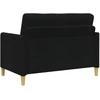 Sofa Sofos komplektas su saugojimu 2 pcs Juoda Poliesteris