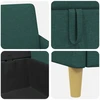Sofa Sofos komplektas su saugojimu 2 pcs Tamsiai žalia Poliesteris