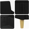 Sofa Sofos komplektas su saugojimu 2 pcs Juoda Poliesteris