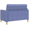 Sofa Sofos komplektas su saugojimu 2 pcs Džinsinės mėlynos