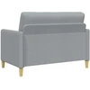 Sofa Sofos komplektas su saugojimu 2 pcs Šviesiai pilka Poliesteris