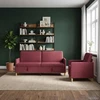 Sofa Sofos komplektas su saugojimu 2 pcs Vyno raudona Poliesteris