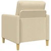Sofa Sofos komplektas su saugojimu 2 pcs Kreminė Poliesteris