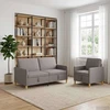 Sofa Sofos komplektas su saugojimu 2 pcs Taupe Poliesteris