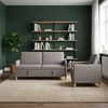 Sofa Sofos komplektas su saugojimu 2 pcs Taupe Poliesteris