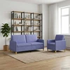 Sofa Sofos komplektas su saugojimu 2 pcs Džinsinės mėlynos
