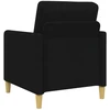 Sofa Sofos komplektas su saugojimu 2 pcs Juoda Poliesteris
