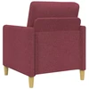 Sofa Sofos komplektas su saugojimu 2 pcs Vyno raudona Poliesteris
