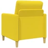 Sofa Sofos komplektas su saugojimu 2 pcs Šviesi geltona Poliesteris