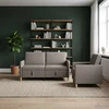 Sofa Sofos komplektas su saugojimu 2 pcs Taupe Poliesteris