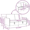 Sofa Sofos komplektas su saugojimu 2 vnt. Violetinė Poliesteris