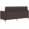 Sofa Sofos komplektas su saugojimu 2 vnt. 3 vietos Tamsiai rudas
