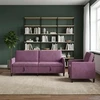 Sofa Sofos komplektas su saugojimu 2 vnt. Violetinė Poliesteris