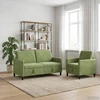 Sofa Sofos komplektas su saugojimu 2 vnt. Šviesiai žalia Poliesteris