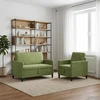 Sofa Sofos komplektas su saugojimu 2 vnt. Šviesiai žalia Poliesteris