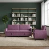 Sofa Sofos komplektas su saugojimu 2 vnt. Violetinė Poliesteris