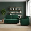Sofa Sofos komplektas su saugojimu 2 vnt. Tamsiai žalia Poliesteris