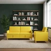 Sofa Sofos komplektas su saugojimu 2 vnt. 4 vietos Šviesi geltona