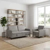Sofa Sofos komplektas su saugojimu 2 vnt. Šviesiai pilka Poliesteris
