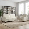 Sofa Sofos komplektas su saugojimu 2 vnt. Kreminė Poliesteris