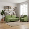 Sofa Sofos komplektas su saugojimu 2 vnt. Šviesiai žalia Poliesteris