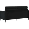 Sofa Sofos komplektas su saugojimu 2 vnt. Juoda Poliesteris