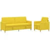 Sofa Sofos komplektas su saugojimu 2 vnt. 4 vietos Šviesi geltona