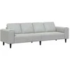Svetainės sofa Šviesiai pilka 250 x 77 x 76 cm
