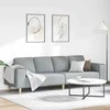 Svetainės sofa Šviesiai pilka 250 x 77 x 76 cm Poliesteris