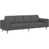 Svetainės sofa Tamsiai pilka 250 x 77 x 76 cm Poliesteris