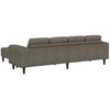 Svetainės sofa 3 pcs Tamsiai pilka