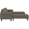 Svetainės sofa 3 pcs Tamsiai pilka