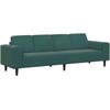 Svetainės sofa Tamsiai žalia 250 x 77 x 76 cm