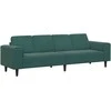 Svetainės sofa Tamsiai žalia 250 x 77 x 76 cm