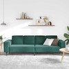 Svetainės sofa Tamsiai žalia 250 x 77 x 76 cm