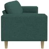 Svetainės sofa Tamsiai žalia 250 x 77 x 76 cm Poliesteris
