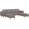 Svetainės sofa 3 vnt. Tortora Poliesteris