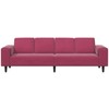 Svetainės sofa Vyno raudona 250 x 77 x 76 cm