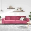 Svetainės sofa Vyno raudona 250 x 77 x 76 cm