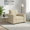 Sofa Sofos krėslas, kreminės spalvos, 100x77x82 cm, audinys