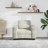 Sofa Sofos krėslas, kreminės spalvos, 100x77x82 cm, aksomas