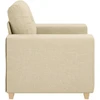 Sofa Sofos krėslas, kreminės spalvos, 100x78x80 cm, audinys
