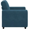 Sofa Sofos krėslas, mėlyna, 100x77x82 cm, aksomas