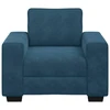 Sofa Sofos krėslas, mėlyna, 100x77x82 cm, aksomas