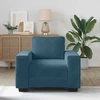 Sofa Sofos krėslas, mėlyna, 100x77x82 cm, aksomas