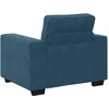 Sofa Sofos krėslas, mėlyna, 100x77x82 cm, aksomas